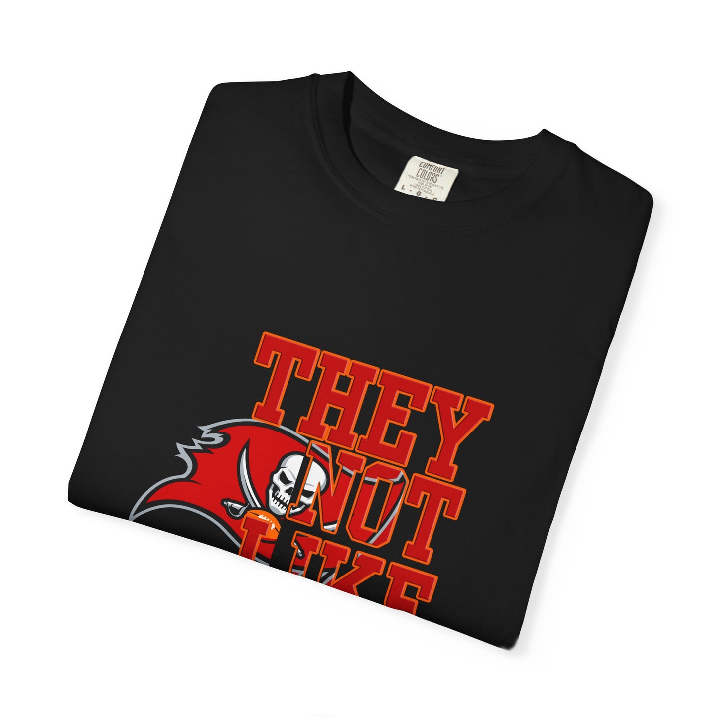 Bold Garment-Dyed T-Shirt, "They Not Like Us" Tees, Fan Apparel, Sporty Gift, Casual Wardrobe Essential