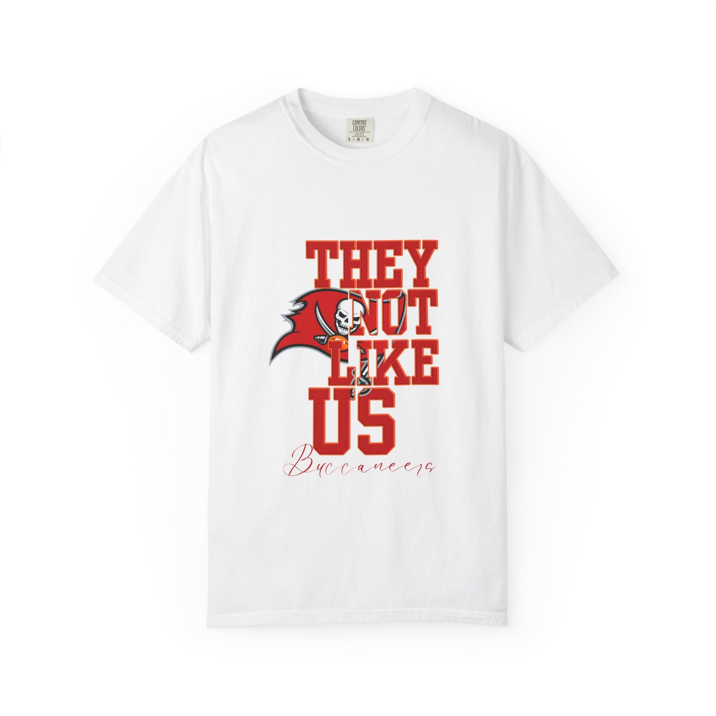 Bold Garment-Dyed T-Shirt, "They Not Like Us" Tees, Fan Apparel, Sporty Gift, Casual Wardrobe Essential
