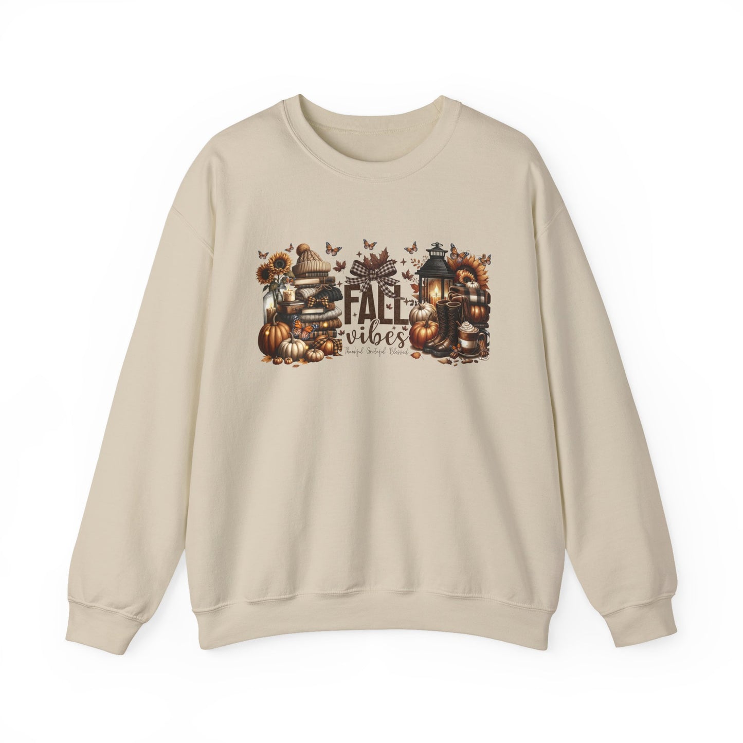Cozy Fall Vibes Sweatshirt, Pumpkin Patch Crewneck, Autumn Apparel, Halloween Gift, Seasonal Fashion