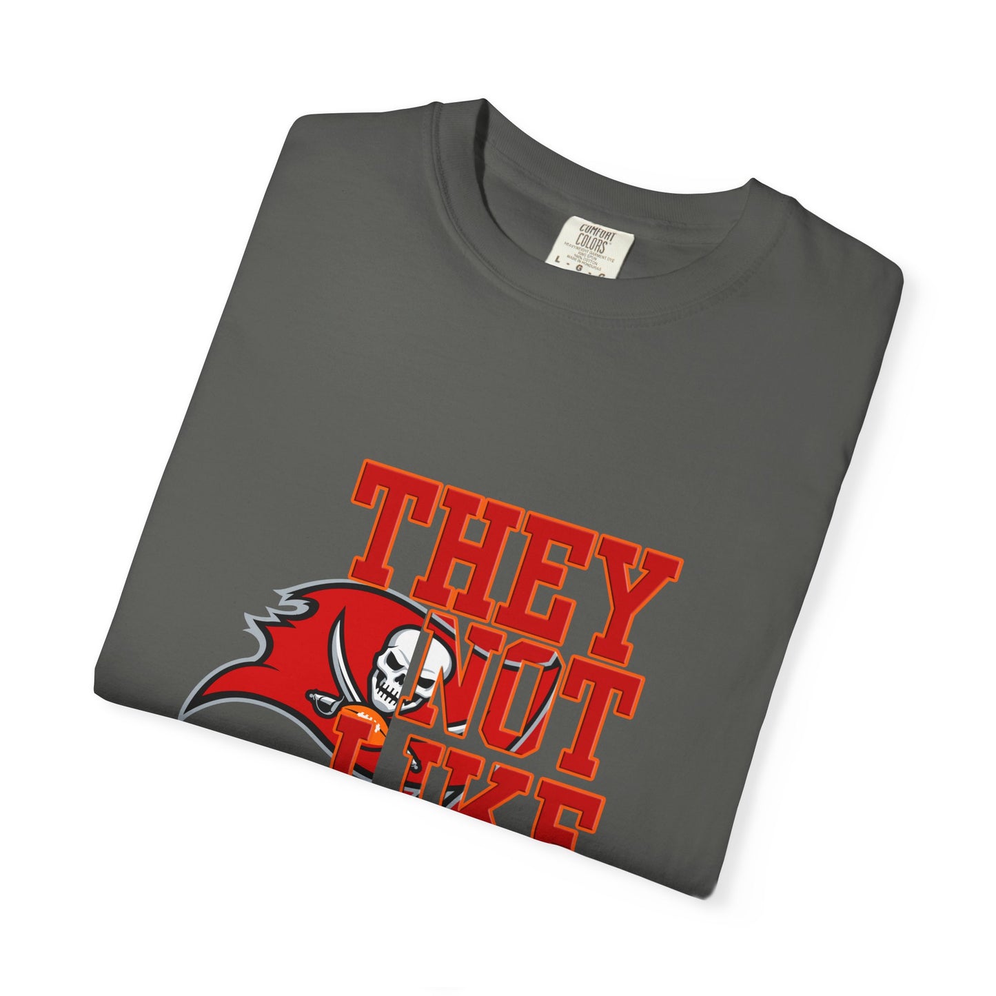 Bold Garment-Dyed T-Shirt, "They Not Like Us" Tees, Fan Apparel, Sporty Gift, Casual Wardrobe Essential