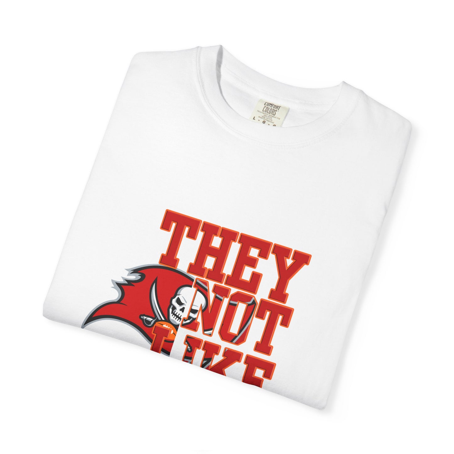 Bold Garment-Dyed T-Shirt, "They Not Like Us" Tees, Fan Apparel, Sporty Gift, Casual Wardrobe Essential