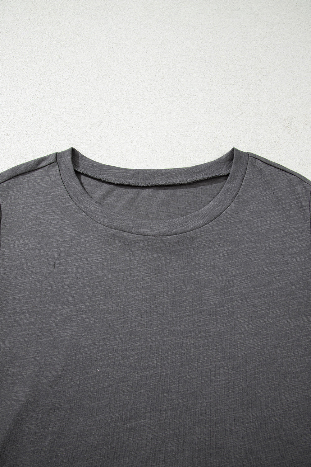 Dark Grey Layered Ruffle Short Sleeve Plus Size Top