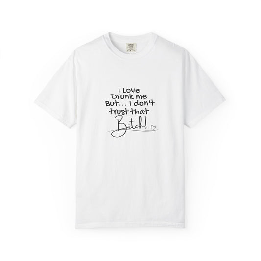 Funny Quote T-Shirt, I Love Drink Me, Casual Humor Shirt, Gift for Friends, Party Tee, Unisex Joke Apparel