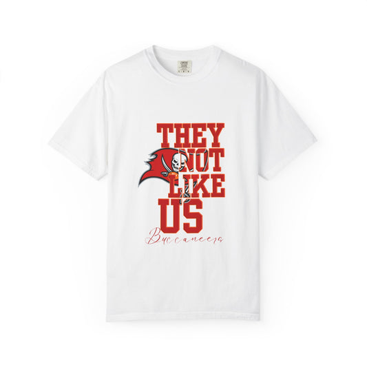 Bold Garment-Dyed T-Shirt, "They Not Like Us" Tees, Fan Apparel, Sporty Gift, Casual Wardrobe Essential