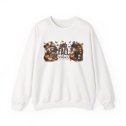 Cozy Fall Vibes Sweatshirt, Pumpkin Patch Crewneck, Autumn Apparel, Halloween Gift, Seasonal Fashion